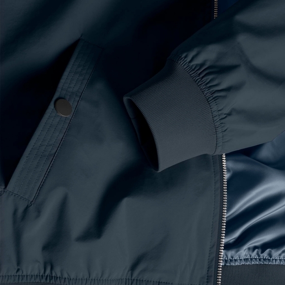 NWT Matinique Men's Navy Water Repellent Bomber Jacket Size Large - Picture 6 of 13